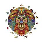 WePuzzleUp Ahşap Puzzle Yetişkin - Aslan Figür - 183 Parça, 27 x 29 cm - Yapıştırıcı Folyo Dahil - Benzersiz Şekilli Parçalar & Özel Figürler - WZ-17