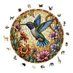 WePuzzleUp Ahşap Puzzle Yetişkin - Işık Kuşu - 252 Parça, 29 x 29 cm - Yapıştırıcı Folyo Dahil - Benzersiz Şekilli Parçalar & Özel Figürler - A1-16