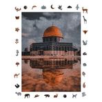 WePuzzleUp Ahşap Puzzle Yetişkin - Kudüs'ün Kalbi - 450 Parça, 29 x 39 cm - Yapıştırıcı Folyo Dahil - Benzersiz Şekilli Parçalar & Özel Figürler - R1-41
