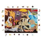 WePuzzleUp Ahşap Puzzle Yetişkin - Picasso, Guernica - 450 Parça, 29 x 39 cm - Yapıştırıcı Folyo Dahil - Benzersiz Şekilli Parçalar & Özel Figürler - R1-31