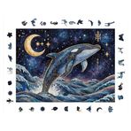 WePuzzleUp Ahşap Puzzle Yetişkin - Sonsuz Dalgalar - 450 Parça, 29 x 39 cm - Yapıştırıcı Folyo Dahil - Benzersiz Şekilli Parçalar & Özel Figürler - R1-20