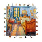 WePuzzleUp Ahşap Puzzle Yetişkin - Van Gogh Yatak Odası Reprodüksiyonu - 353 Parça, 29 x 29 cm - Yapıştırıcı Folyo Dahil - Benzersiz Şekilli Parçalar & Özel Figürler - S1-36