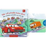 Wer will schnelle Autos sehn?: Der schiebt und zählt von 1 bis 10!: Mitmachbuch zum Zählenlernen mit Schiebern und Reimen für Kinder ab 18 Monaten