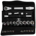Wera 05004048001 8100 SB 8 Zyklop Metal Cırcır Seti, Değiştirme Kolu, 3/8 inç Tahrik, Metrik, 29 Parça