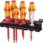 Wera 05006147001 Kırmızı Sarı 7 Parça 160 i Askılı Tornavida Seti