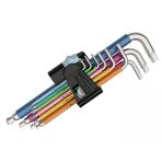 Wera 3950/9 Spkl Paslanmaz Top Başlı Uzun Alyan Anahtar Takımı (05022669001)