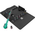 Wera 8100 Sb 13 Zyklop Comfort Cırcır Seti, Değiştirme Kolu, 3/8 Inç Tahrik, Inç Tipi, 11 Parça