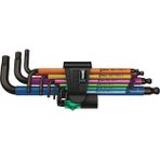 Wera 950/9 Spkl Renkli Top Başlı Uzun Alyan Anahtar Takımı (05022089001)