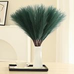 Wertuirk Yeşil Pampa Çim Dekoru - 30 adet 60 cm Yapay Pampa Çim Dekoru Uzun, Vazo Dolgusu için Sahte Pompa Çimi, Masa Orta Parçaları, Düğün, Parti ve Yeşil Ev Dekoru (Yeşil)