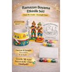 Wesank Ramazan Boyama Etkinlik Seti – Davul, Hacivat & Karagöz, Tuval ve Akrilik Boya (Avantajl? Paket)