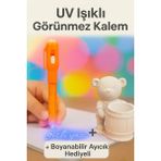 Wesank Uv I??kl? Görünmez Kalem + Boyanabilir Ay?c?k Hediyeli