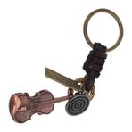 WESIEVYA Vintage Keman Cazibesi Sırt Çantası Için Anahtarlık Anahtar Zinciri Key Ring Anahtar Yüzük Tutucu Müzik Enstrümanı Keychain Party Anahtar Süsleme