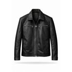 weskam leather collection Erkek Deri Mont Hakiki Deri Ceket Gerçek Deri ER-01 Bebe Yaka