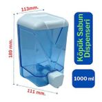 Wespa 1000 ml Plastik Şeffaf Köpük Sabun Dispenseri