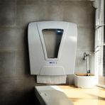 Wespa Kağıt Havlu Dispenseri, Duvara Monte, Beyaz, Plastik, Manuel Kullanım, 21 cm Rulo için, Banyo ve Tuvalet