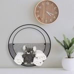 Wess Dizayn Metal Duvar Rafı Dekoratif Silindir Model WD05