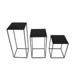 Wess Dizayn Metal Zigon Sehpa Çiçeklik 3 ‘lü Set Wd-19