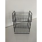 Wessdizayn 3’lü Siyah Evrak Rafı – Dosyalık – 3 Katlı Evrak Rafı – Metal Evrak Rafı – Evrak Rafı 3 Katlı WD298 - 35x26x25 - Mat Siyah