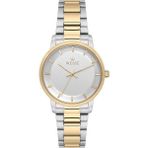 Wesse WWL303504 Kadın Kol Saati Pilli Quartz 32 mm Metalik Gri Çelik Kasa 5 ATM - Altın
