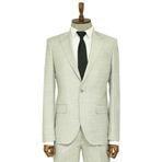 Wessi Açık Gri İki Parça Slim Fit Tek Düğmeli Erkek Takım Elbise