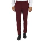 Wessi Desensiz Slim Fit Bordo Erkek Pantolon