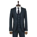 Wessi Ekose Ceketli Slim Fit Yeşil Erkek Takım Elbise - Wessi