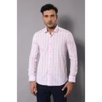 Wessi Erkek Ekoseli Slim Fit Gömlek - Pembe