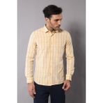 Wessi Erkek Ekoseli Slim Fit Gömlek - Sarı
