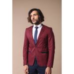 Wessi Erkek Hakim Yaka Slim Fit Ceket - Yeşil - 48