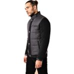 Wessi Erkek Kapitone Slim Fit Kaban - Siyah - 48
