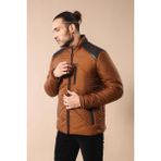 Wessi Erkek Kopitone Slim Fit Şişme Mont - Taba - 48