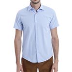 Wessi Erkek Mavi Terikoton Slim Fit Gömlek