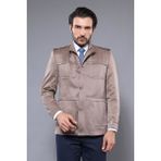 Wessi Erkek Mevsimlik Slim Fit Ceket - Bej - XL