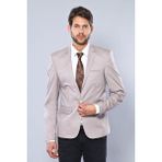 Wessi Erkek Pamuk Slim Fit Ceket - Bej - 50