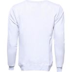 Wessi Erkek Slim Fit Bisiklet Yaka Baskılı Sweatshirt - Beyaz