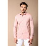 Wessi Erkek Slim Fit Desenli Gömlek - Kiremit