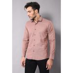Wessi Erkek Slim Fit Desenli Gömlek - XL - Kahverengi