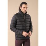 Wessi Erkek Slim Fit Kısa Şişme Mont - Siyah - 56