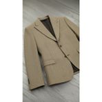 Wessi Erkek Slim Fit Krem Kazayağı Desenli Yün Ceket %70 Yün %20 Polyester %10 Akrilik - 46