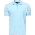 Wessi Erkek Slim Fit Polo Yaka Düz Tişört - XXL - Buz Mavi