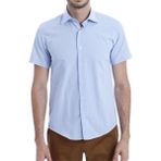 Wessi Erkek Terikoton Slim Fit Gömlek - Buz Mavi