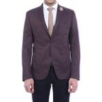 Wessi Erkek Torba Cep Sivri Yaka Pamuk Slim Fit Ceket - Kahverengi - 46