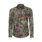 Wessi Kaplan Desenli Slim Fit Uzun Kollu Renkli Erkek Gömlek - Wessi