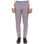 Wessi Kazayağı Desenli Açık Mor Erkek Pantolon