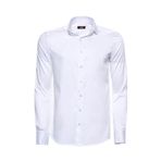 Wessi Pamuk Saten Slim Fit Beyaz Erkek Gömlek - Wessi
