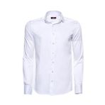 Wessi Pamuk Saten Slim Fit Beyaz Erkek Gömlek