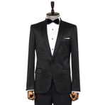 Wessi Şal Yaka Slim Fit Siyah Erkek Smokin Ceket - Wessi