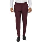 Wessi Slim Fit Desensiz Kumaş Bordo Erkek Pantolon