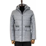 Wessi Slim Fit Kapüşonlu Gri Erkek Şişme Mont - 54