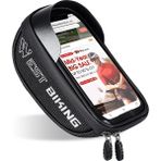 West Biking Bisiklet Gidon Telefon Çantası Yansıtıcı Ön Çerçeve Çantası Siyah (Yurt Dışından)